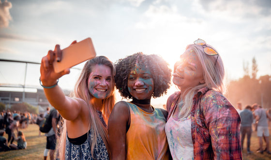 For a great festival selfie: you need great hair!